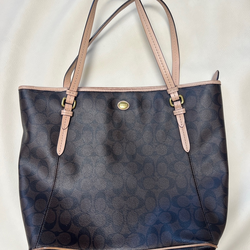 Coach zip tote